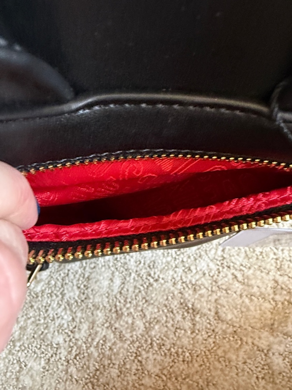 Love Moschino Black Backpack with Red Heart Accent - Picture 11 of 13
